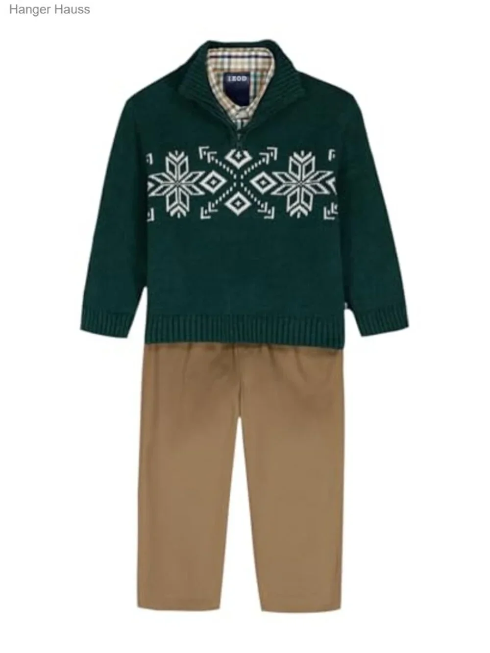 Boys 3-Piece Sweater Dress Shirt Pants Set Cotton Polyester